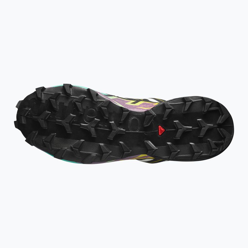 Scarpe da corsa da donna Salomon Speedcross 6 GTX giallo trasparente/nero/cascata 11