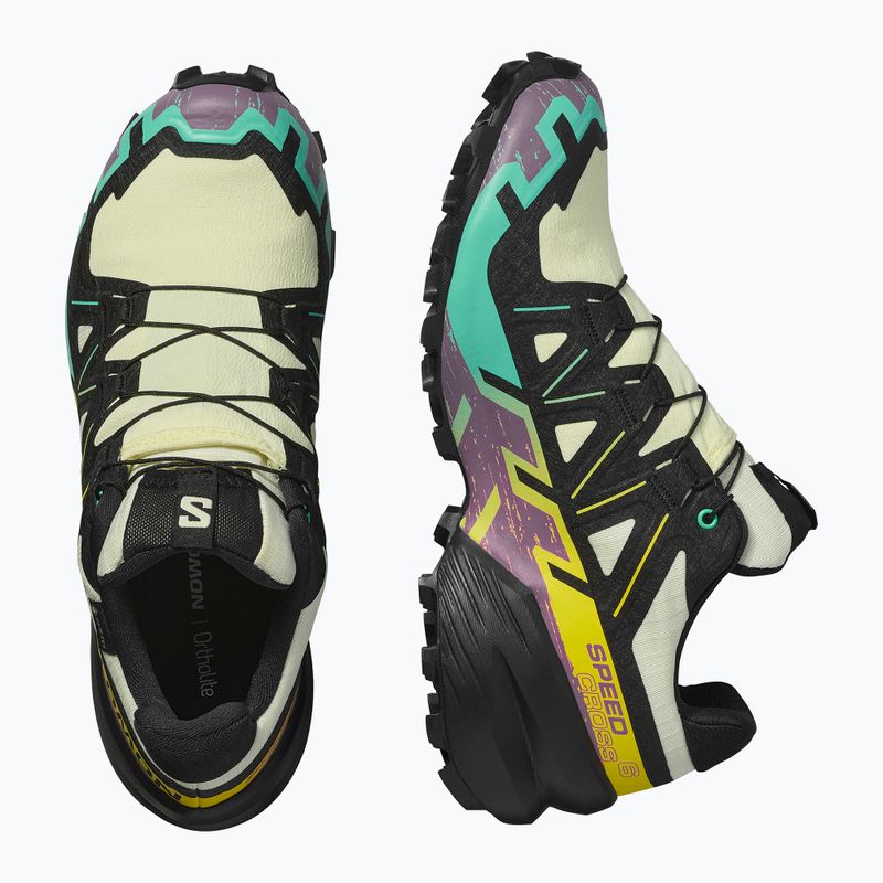 Scarpe da corsa da donna Salomon Speedcross 6 GTX giallo trasparente/nero/cascata 12