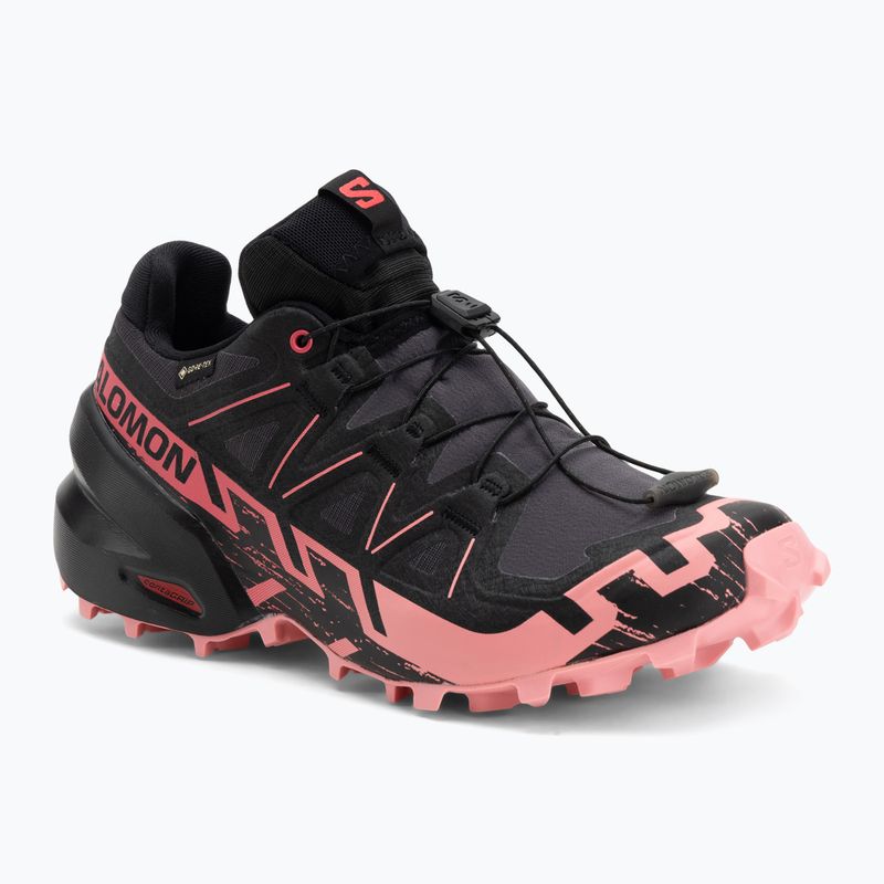 Scarpe da corsa da donna Salomon Speedcross 6 GTX nine iron/nero/rosa flamingo
