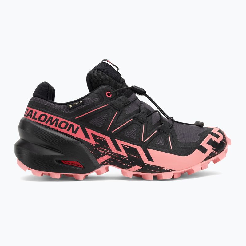 Scarpe da corsa da donna Salomon Speedcross 6 GTX nine iron/nero/rosa flamingo 2