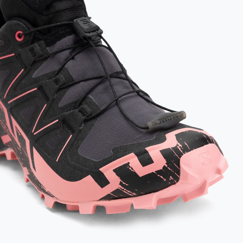 Scarpe da corsa da donna Salomon Speedcross 6 GTX nine iron/nero/rosa flamingo 7