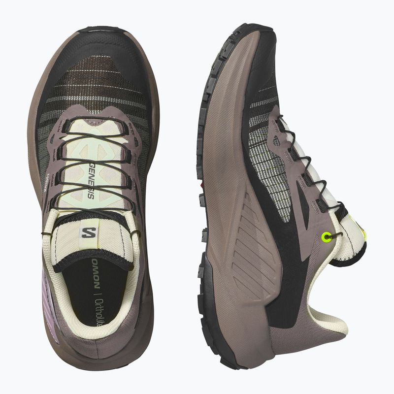 Scarpe da corsa da donna Salomon Genesis Iron/vanilla ice/cyclamen 8
