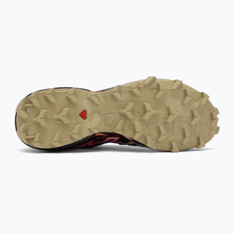 Scarpe da corsa da donna Salomon Speedcross 6 liberty/nero/fiamma neon 4