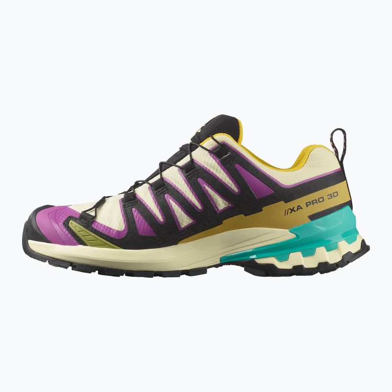 Scarpe da corsa da donna Salomon XA PRO 3D V9 GTX giallo trasparente/nero/cascata 2