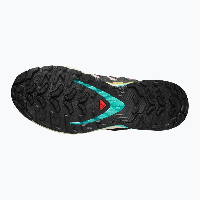 Scarpe da corsa da donna Salomon XA PRO 3D V9 GTX giallo trasparente/nero/cascata 4
