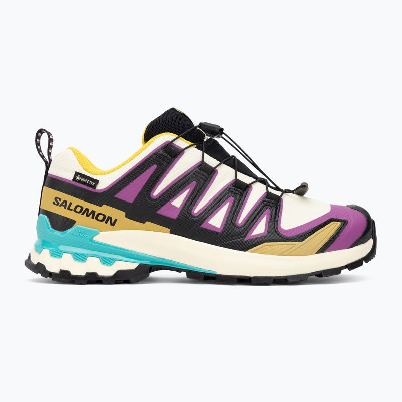 Scarpe da corsa da donna Salomon XA PRO 3D V9 GTX giallo trasparente/nero/cascata 2