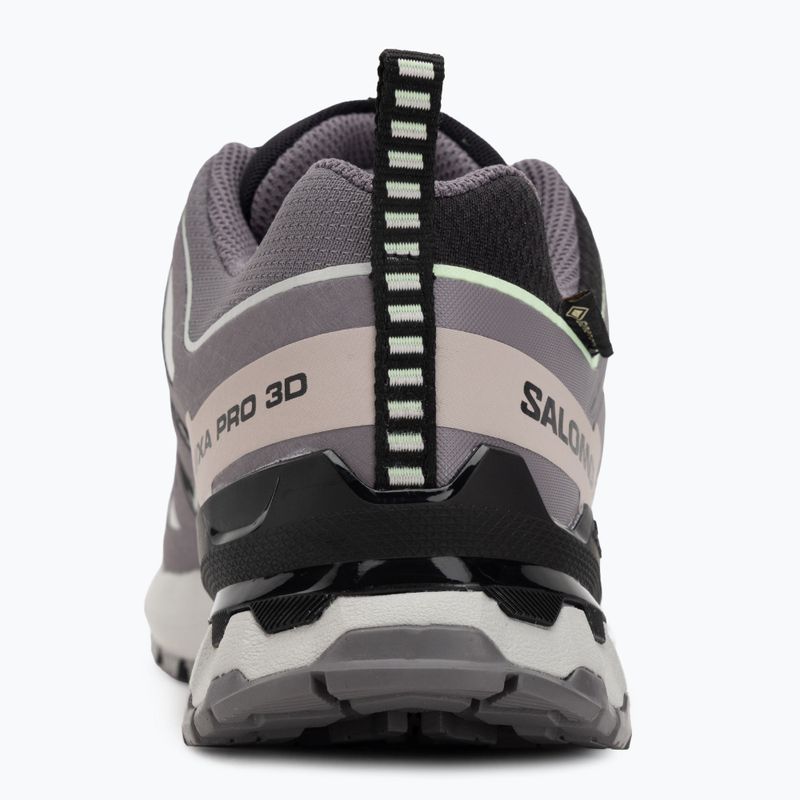 Scarpe da corsa da donna Salomon XA PRO 3D V9 GTX nero/verde patina/viola grigio 6