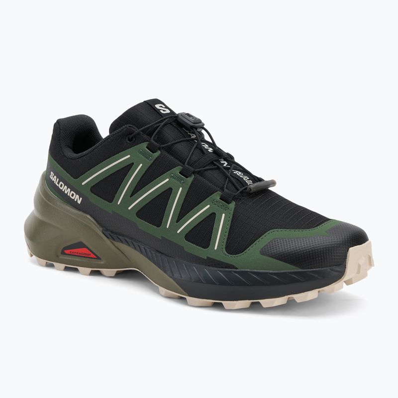 Scarpe da corsa da uomo Salomon Speedcross Peak nero/foresta nera/giorno piovoso