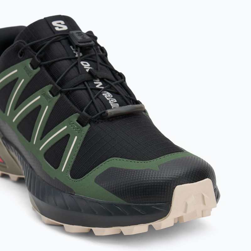 Scarpe da corsa da uomo Salomon Speedcross Peak nero/foresta nera/giorno piovoso 7