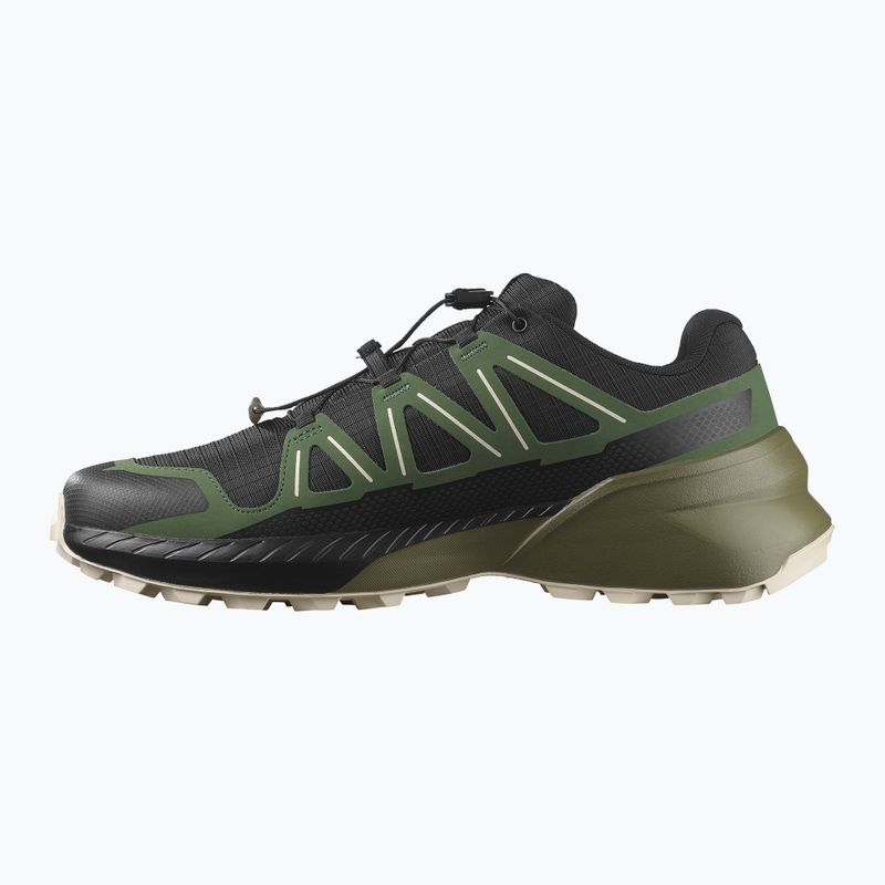 Scarpe da corsa da uomo Salomon Speedcross Peak nero/foresta nera/giorno piovoso 3