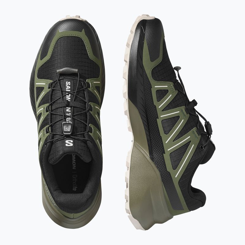 Scarpe da corsa da uomo Salomon Speedcross Peak nero/foresta nera/giorno piovoso 6