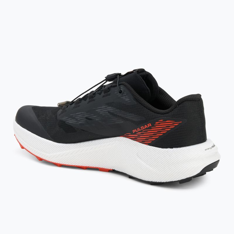 Scarpe da corsa da uomo Salomon Pulsar nero/bianco/pomodoro ciliegia 3