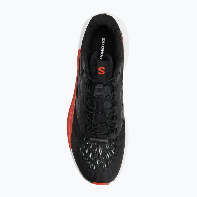 Scarpe da corsa da uomo Salomon Pulsar nero/bianco/pomodoro ciliegia 5