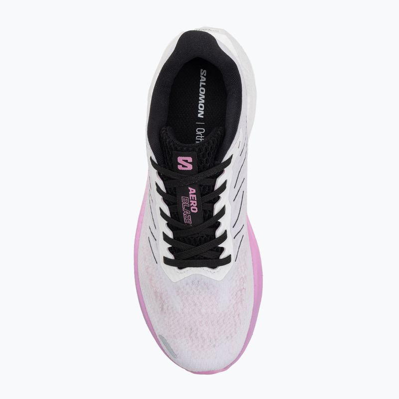 Scarpe da corsa da donna Salomon Aero Blaze 3 bianco/nero/ciclamino 5