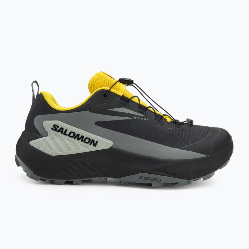 Scarpe da corsa da uomo Salomon Genesis GTX nero/sedona salvia/incaberry 2