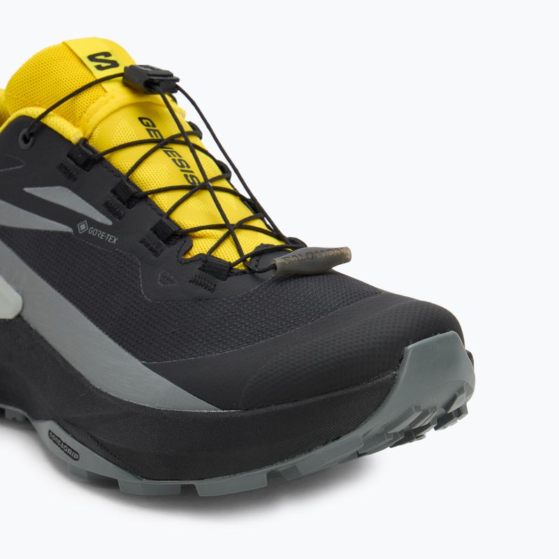 Scarpe da corsa da uomo Salomon Genesis GTX nero/sedona salvia/incaberry 7