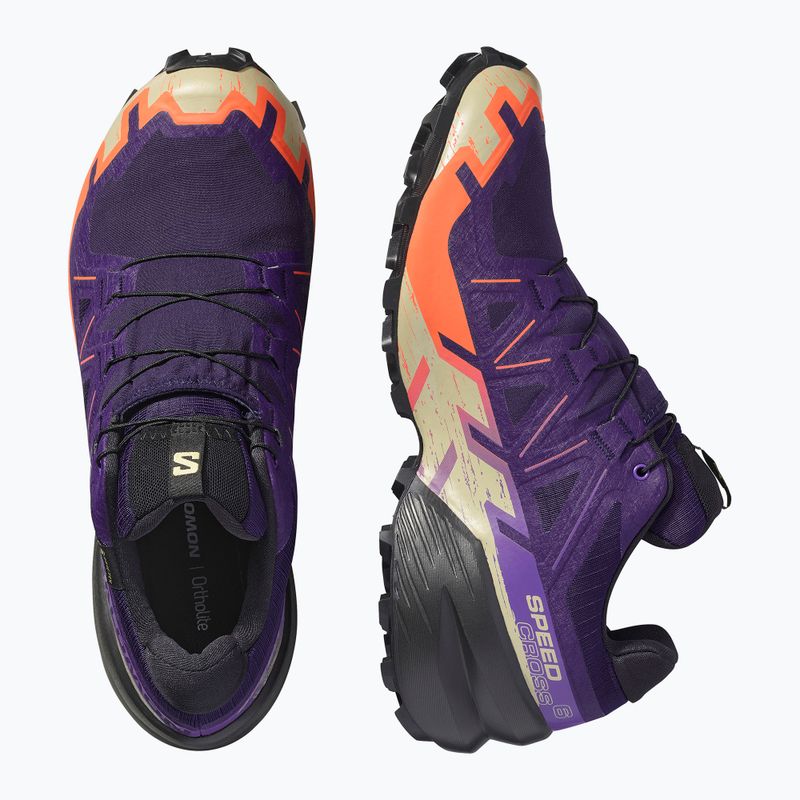 Scarpe da corsa da uomo Salomon Speedcross 6 GTX maritime blue/black/cherry tomato 6