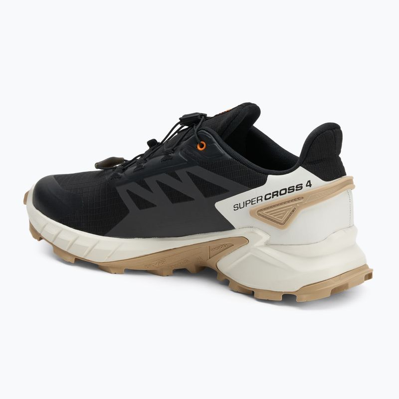 Scarpe da corsa da uomo Salomon Supercross 4 nero / vanilla ice / white pepper 3