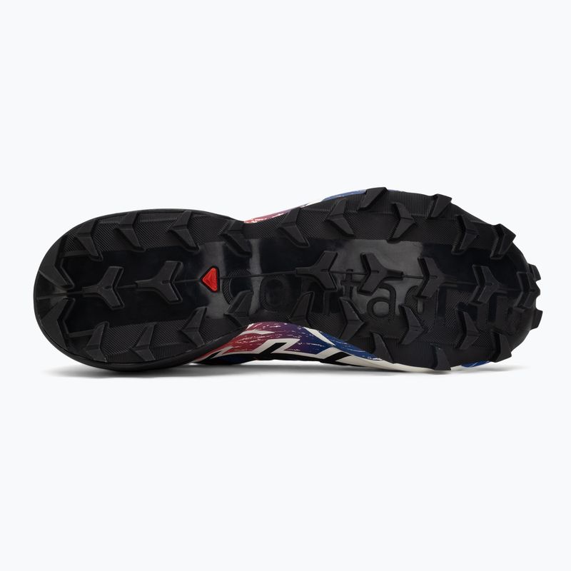 Scarpe da corsa Salomon Speedcross 6 GTX surf the web/fiery red/white 4