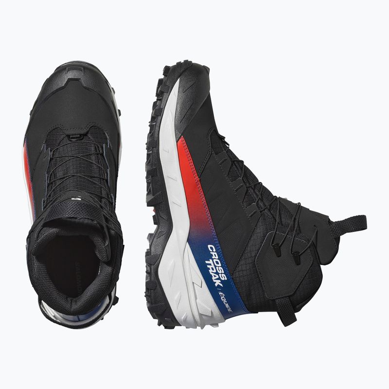 Scarpe da trekking uomo Salomon Crosstrak Powder WP Equipe black/black 3