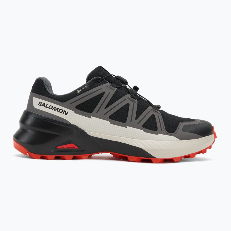 Scarpe da corsa uomo Salomon Speedcross Peak GTX black/castlerock/cherry tomato 2