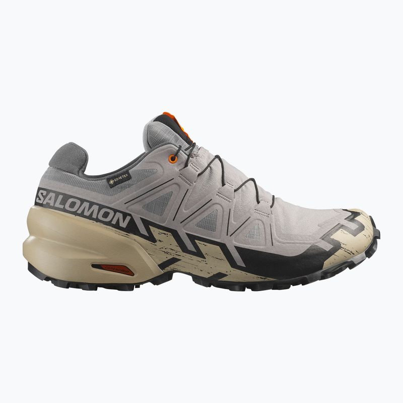 Scarpe da corsa da uomo Salomon Speedcross 6 GTX gull/white pepper/black 2