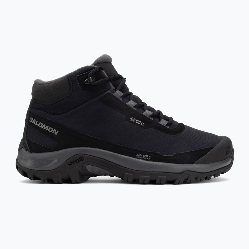 Scarpe da trekking da uomo Salomon Shelter WP nero/asfalto/castlerock 2