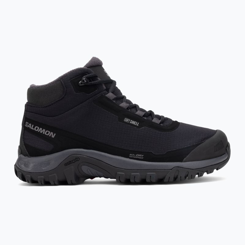 Scarpe da trekking da donna Salomon Shelter WP nero/asfalto/castlerock 2