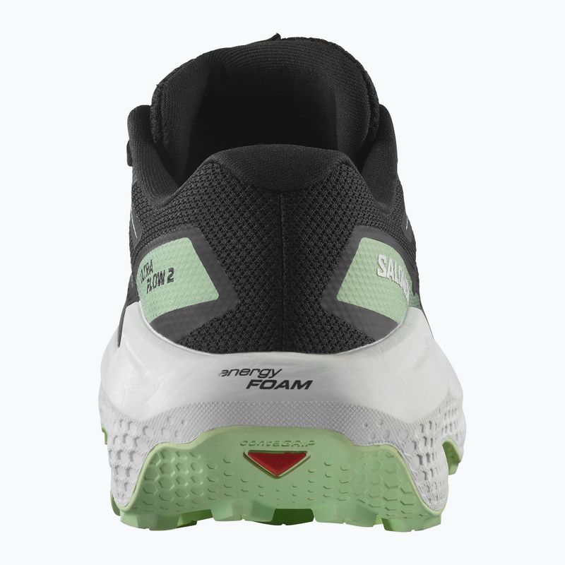 Scarpe da corsa da uomo Salomon Ultra Flow 2 nero/bianco/verde patina 11