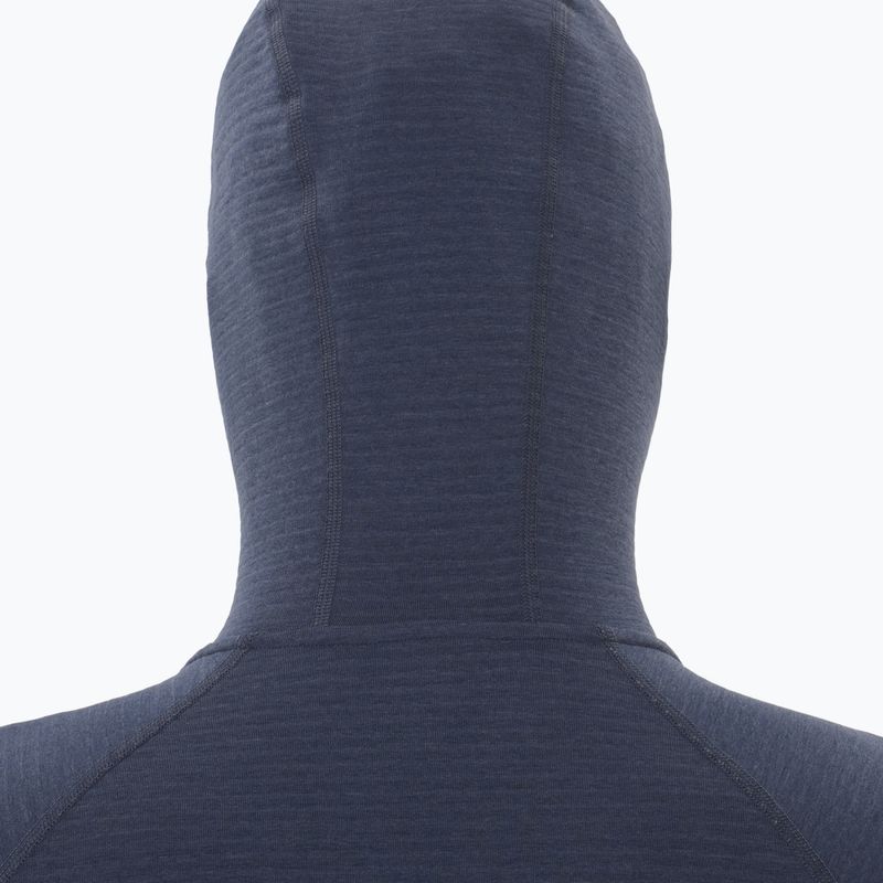 Felpa da uomo Salomon Essential Lightwarm Hoodie blue nights trekking 3