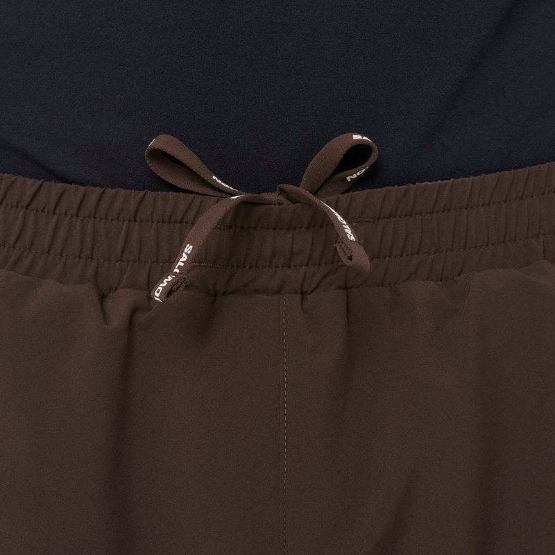 Pantaloncini da corsa uomo Salomon Shakeout C 2IN1 7" coffee bean 2