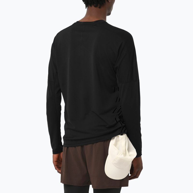 Maglia a maniche lunghe da corsa uomo Salomon Sense Aero GFX nero profondo 2