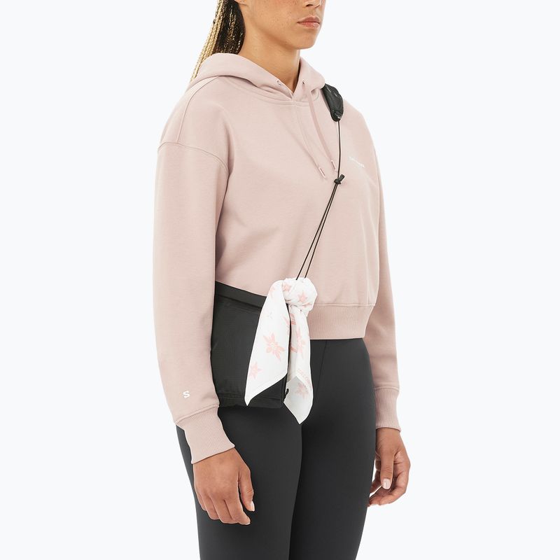 Felpa donna Salomon Short Hoodie etherea 2