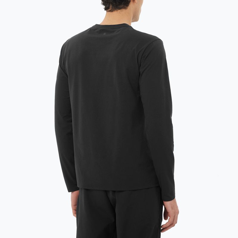 Longsleeve da uomo Salomon Trackline deep black 2