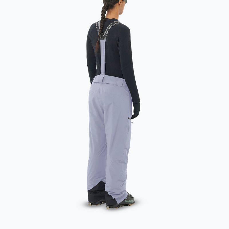 Pantaloni da sci da donna Salomon Brilliant blue granite 2