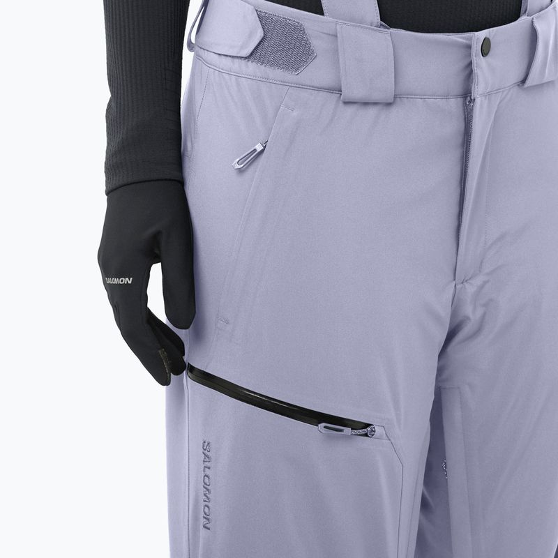 Pantaloni da sci da donna Salomon Brilliant blue granite 3