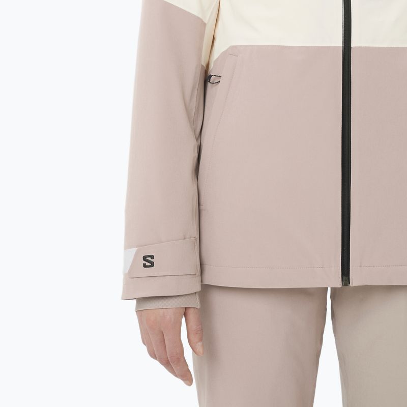 Giacca da sci donna Salomon Highland whisper white/etherea 4