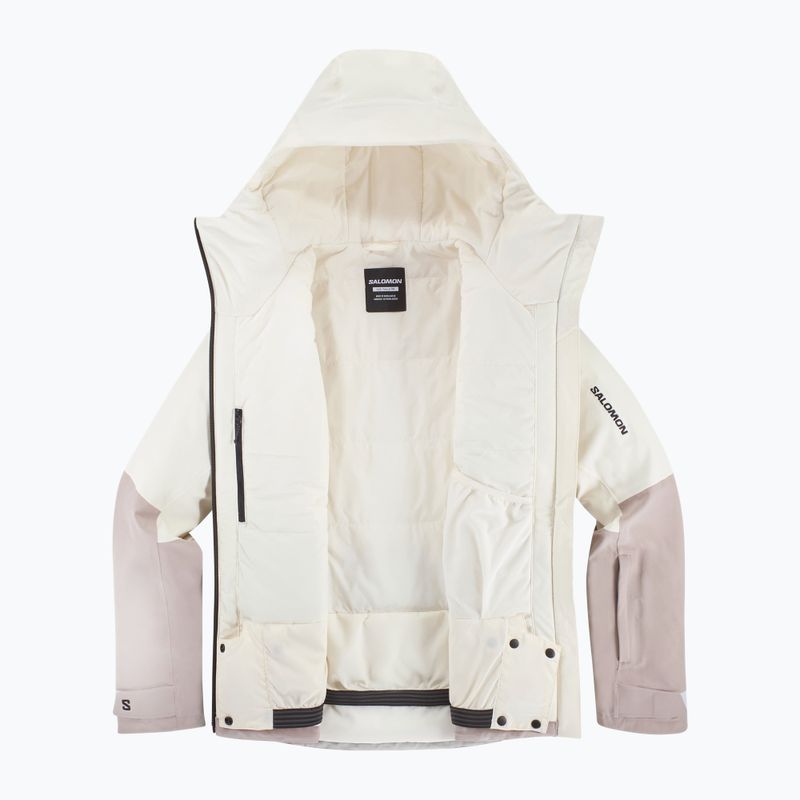 Giacca da sci donna Salomon Highland whisper white/etherea 8