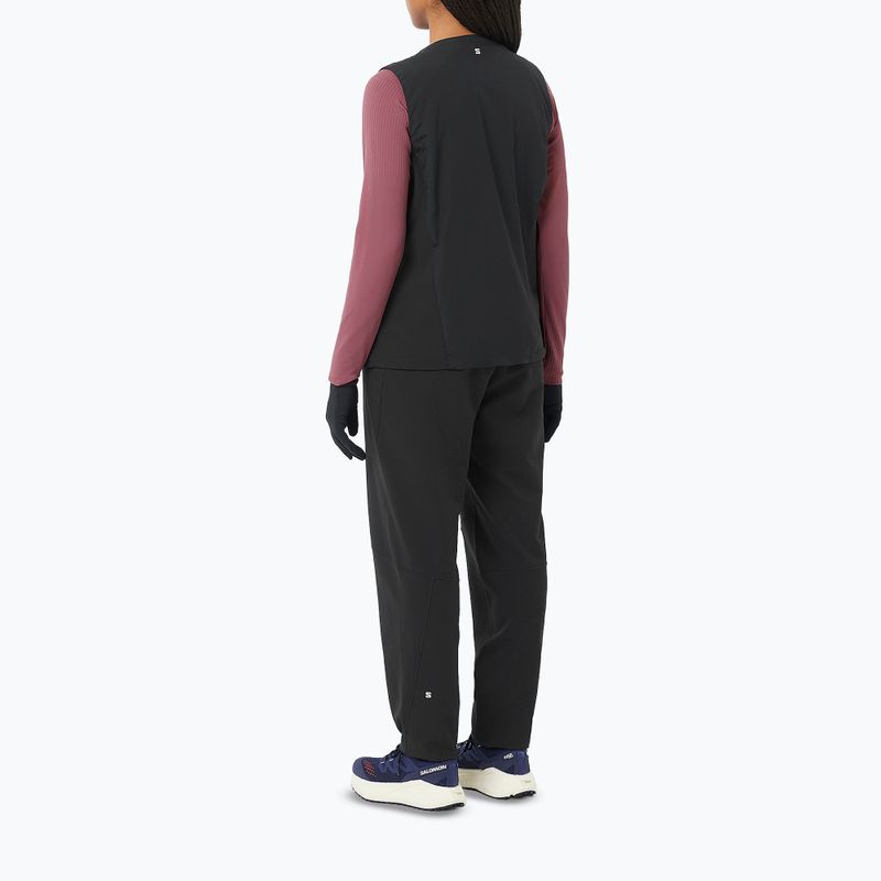 Pantaloni da running da donna Salomon Shakeout Hexaflow Pants deep black 4