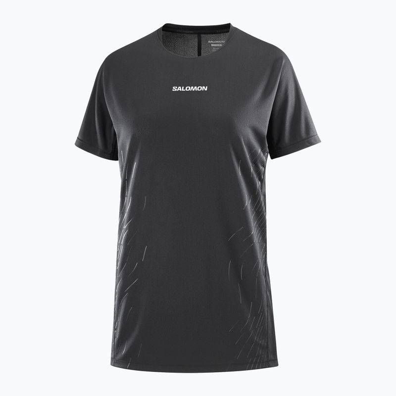 Maglietta da corsa da donna Salomon Sense Aero SS Tee GFX deep black 3
