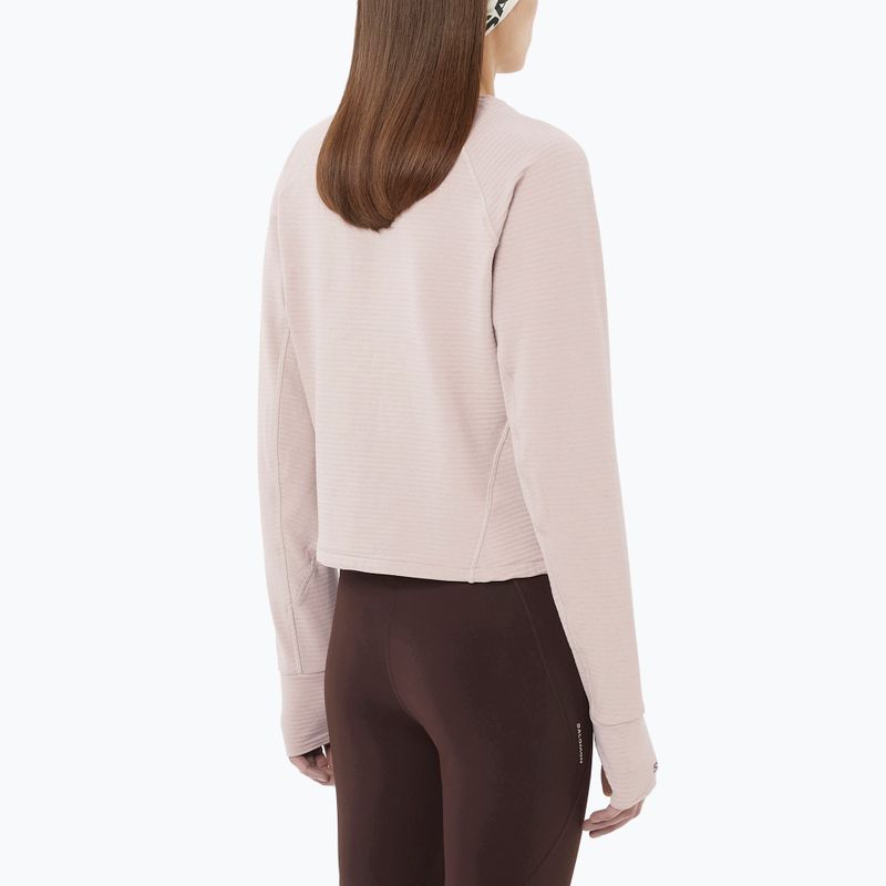 Felpa da trekking donna Salomon Essential Lightwarm CN etherea 2