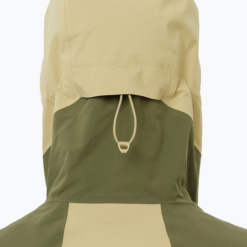 Giacca softshell da uomo Salomon Outherpath Pro 2.5 l grigio verde/ foglia d'uva 3