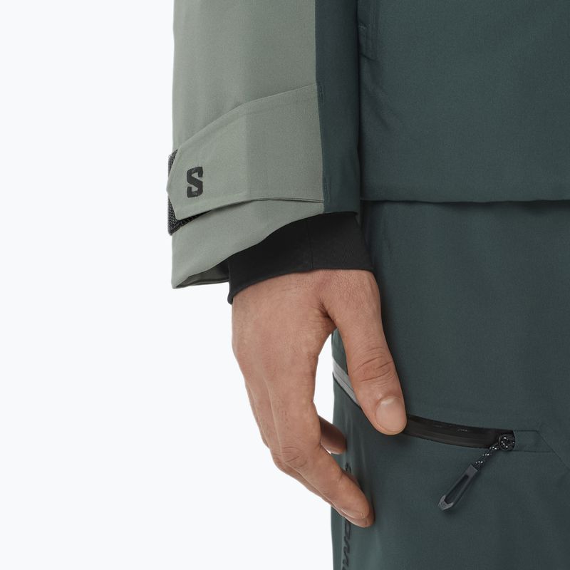 Giacca da sci uomo Salomon Brilliant 2.0 sedona sage/green 6