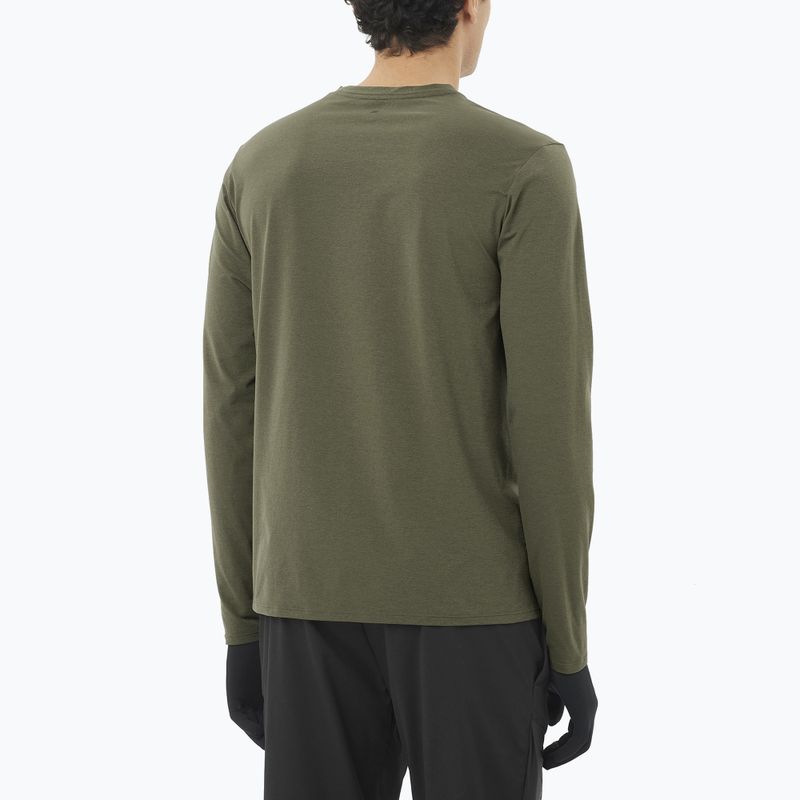 Longsleeve da uomo Salomon Trackline grape leaf 2