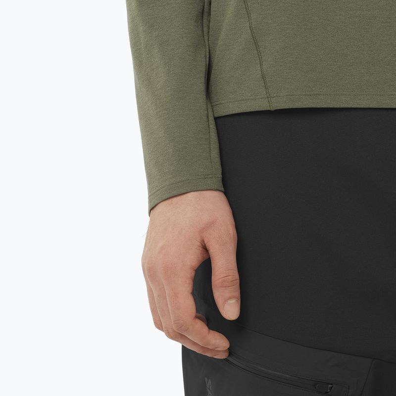Longsleeve da uomo Salomon Trackline grape leaf 3