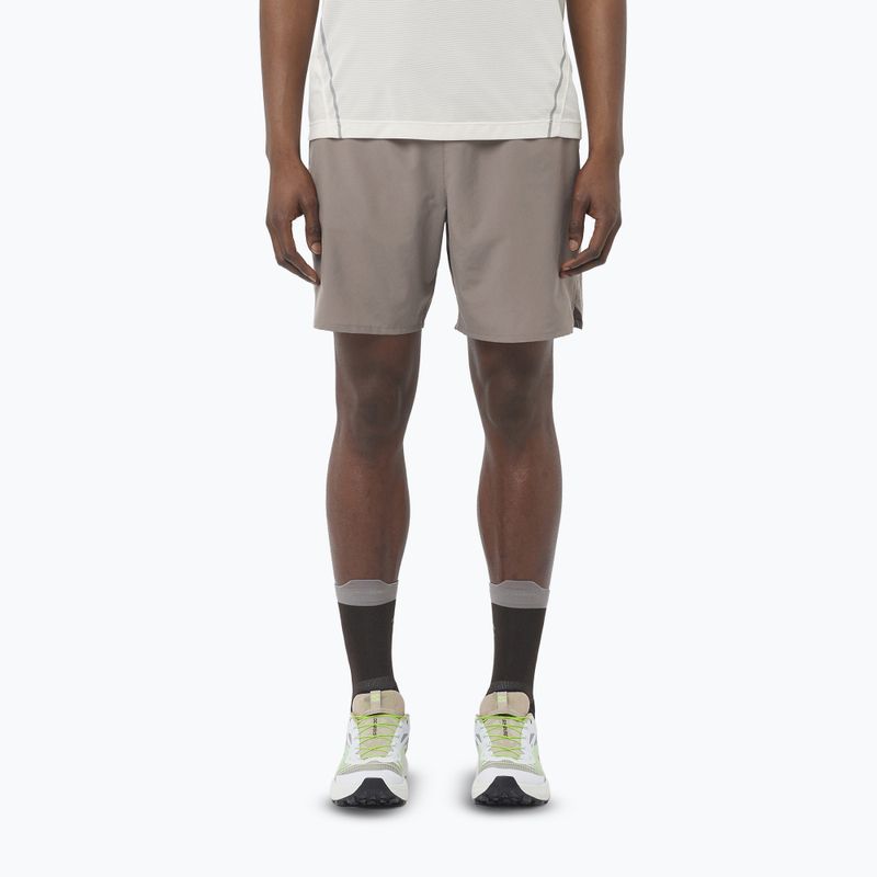 Pantaloncini da corsa uomo Salomon Shakeout Stlr 7" iron