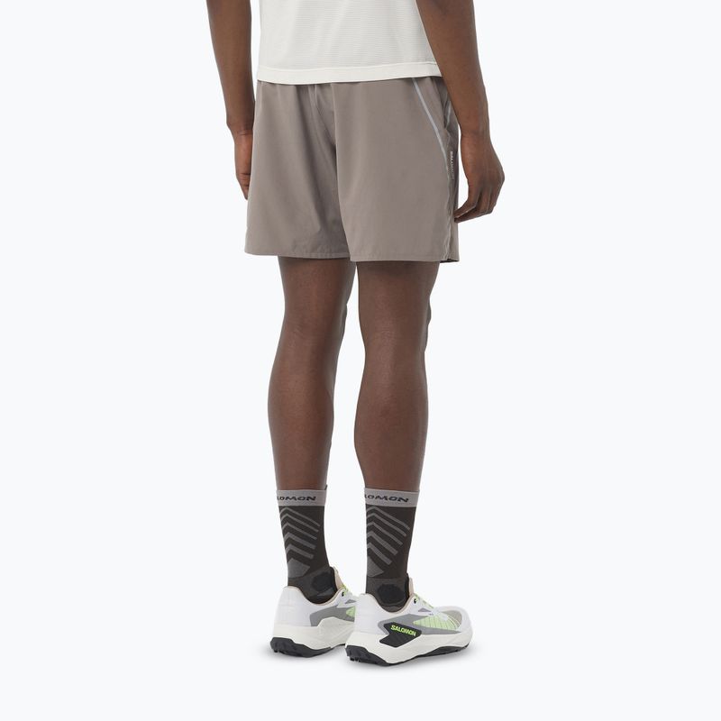 Pantaloncini da corsa uomo Salomon Shakeout Stlr 7" iron 2