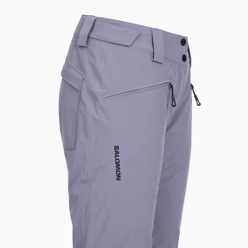 Pantaloni da sci da donna Salomon Edge blue granite 6