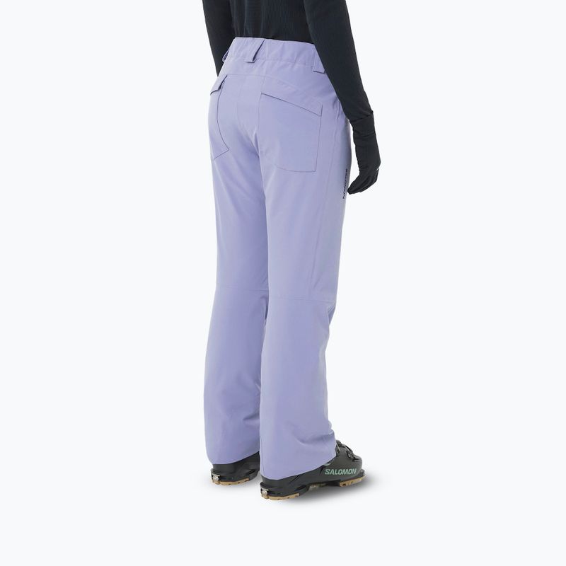 Pantaloni da sci da donna Salomon Edge blue granite 2