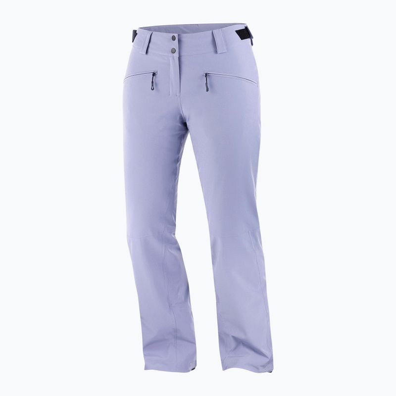 Pantaloni da sci da donna Salomon Edge blue granite 8